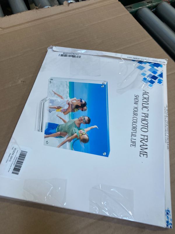 Photo 1 of laapee 11x14 Acrylic Picture Frame with Magnetic, Clear Diploma Degree Frame with Base, Lucite Transparent Photo Frame for Tabletop Display with Exquisite Package