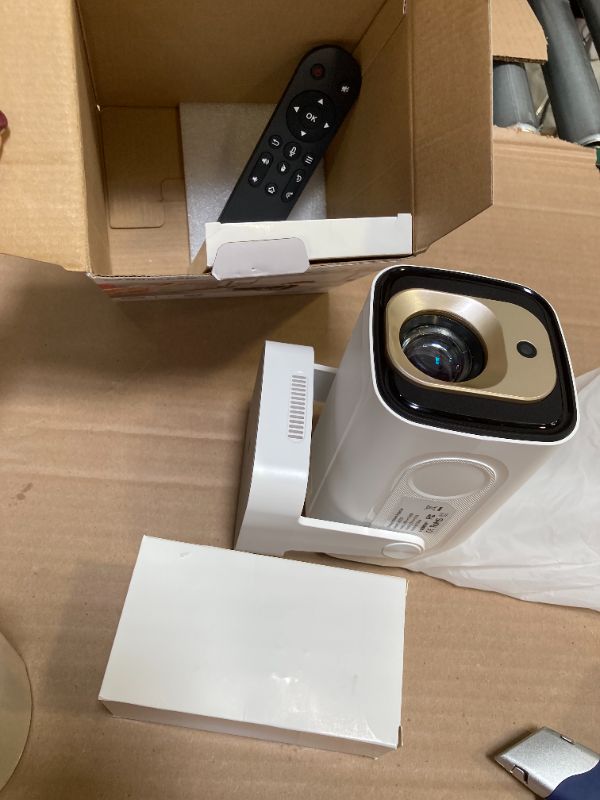 Photo 1 of ?Auto Focus&1080P?Magcubic Mini Smart Projector with 4K Support, Portable Projector with Wifi and Bluetooth, 5W Speaker, Built in Apps, Voice Control, Outdoor Movie Projector