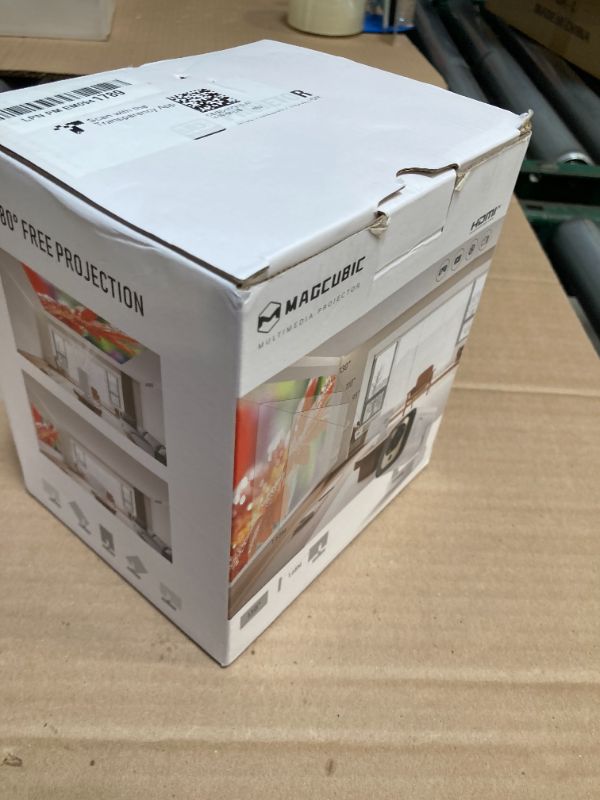 Photo 1 of ?Auto Focus&1080P?Magcubic Mini Smart Projector with 4K Support, Portable Projector with Wifi and Bluetooth, 5W Speaker, Built in Apps, Voice Control, Outdoor Movie Projector