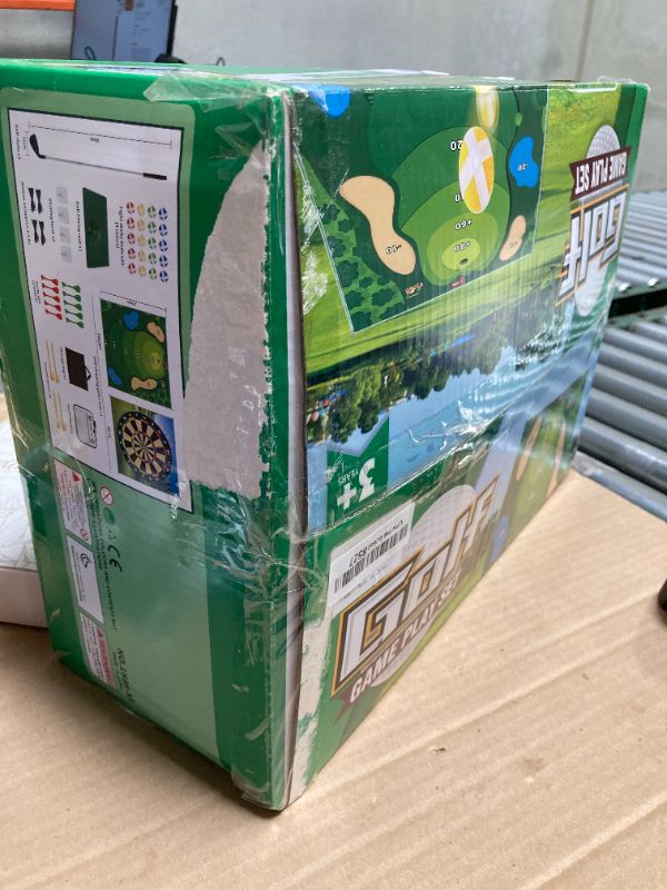 Photo 1 of KBBAM Golf Game Golf Chipping Game: Double Sided Golf Games for Kids Adults, Indoor/Outdoor Golf Games Practice Hitting Mat with 20 Sticky Balls & 10 Darts,Ideal Gifts for Men Boys Girls