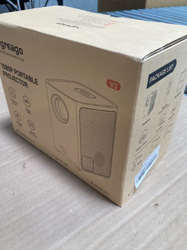 Photo 1 of [Electric Focus]Projector with WiFi and Bluetooth, Native 1080P 15,000 Lumens 4K Supported, Agreago Outdoor Movie Projector for Home Theater UP to 300", for iOS/Android/Laptop/TV Stick/HDMI/USB