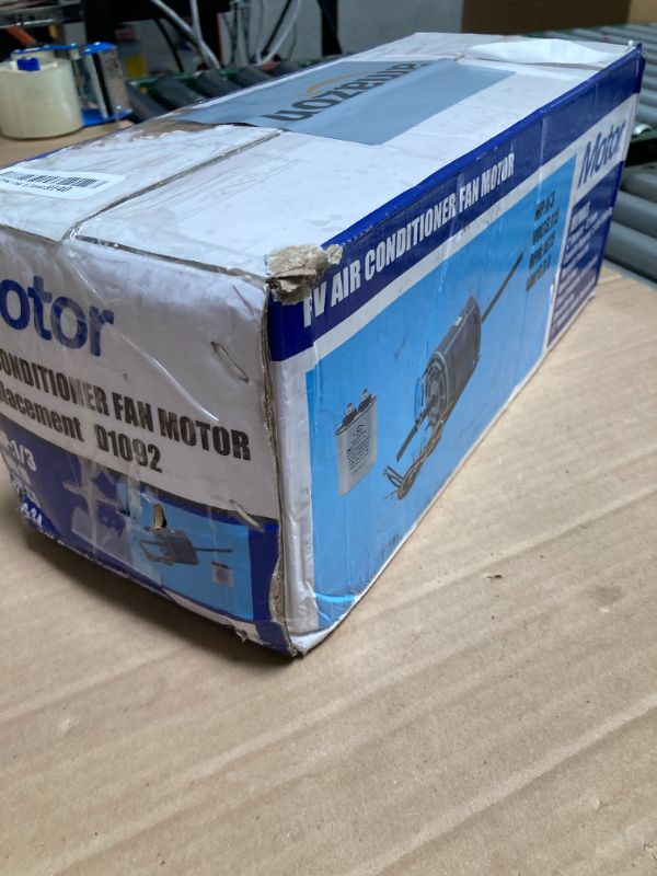 Photo 1 of RV AC Fan Motor Replaces Fasco D1092, 1468-306, 7855MVA-A11U, Y6L457D01L, 1468A3069, 7184-0156 etc, Compatible with Coleman Mach RV Air Conditioner Motor, 1/3 HP, 115 Volts, 1675 RPM, 3-Year Warranty