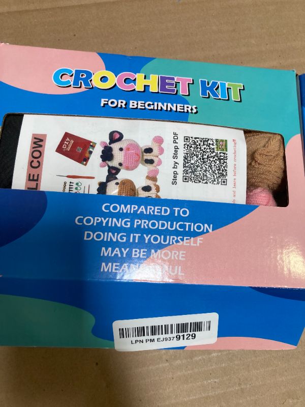 Photo 1 of ISTORAGE Crochet Kit for Beginners Adults Kids, 2 Pack Cow Crocheting Animal Kits, Crochet Starter Kit, Beginner Crochet Kits for Adult Kid Women Men Complete Kit Video Tutorials