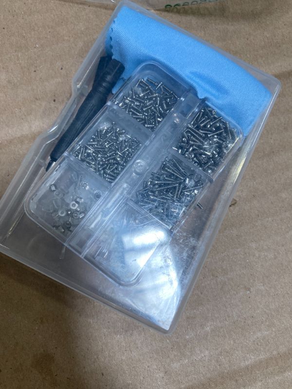 Photo 1 of PTSLKHN Eyeglass Repair Kit with Screws, 15 Types Screws for Eyeglasses - Frame Screws, Hinge Screws, Nose Pads Screws - Essential Eye Glasses Repairing Kit Tool