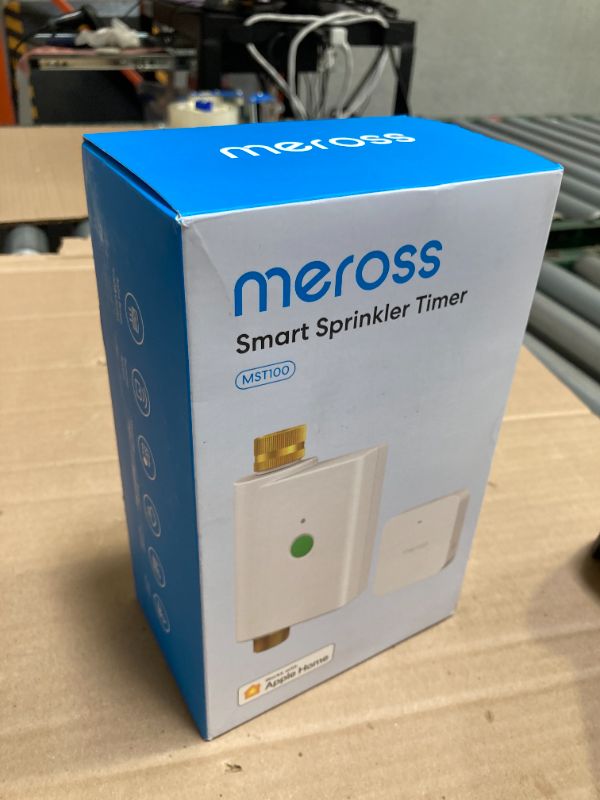 Photo 1 of meross WiFi Water Timer for Garden Hose, Smart Hose Timer with Brass Inlet & Outet, WiFi Sprinkler Valve Work with Apple Homekit, Alexa & Google Assistant, Smart Rain Skip for Lawn, Garden & Yard