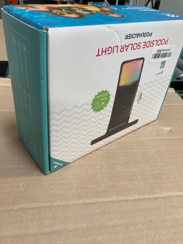 Photo 1 of POOLHACKER Solar Pool Lights Only for Metal Frame Above Ground Pool?Original?, 10-Color 4-Mode Light Sensing LED, Underwater Lighting with Timer Off, Submersible Pool Lights with Remote, 1 Pack