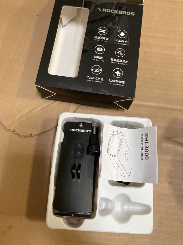 Photo 1 of ROCKBROS 3000 Lumens USB-C Bike Light