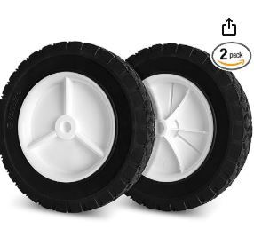 Photo 1 of 72-108 Wheels Replaces for Oregon, 8 Inch Universal Wheels Tires Compatible with Craftsman AYP MTD Lawn Mower, Radio Flyer Wagon, BBQ Grill, Hand Truck, and Lawn Sprayer
