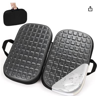 Photo 1 of Portable Memory Foam Travel Seat Cushion,Thick Non-Slip Cooling Airplane Seat Cushion for Long Sitting Pressure Relief for Long Flights Travel,Commute, Airplanes, Camping,Office
