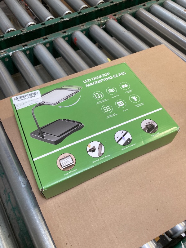 Photo 1 of Magnifying Glass with Light and Stand 50 LED Desk Magnifying Glass with Light Stepless Dimmable, Horizontal + Vertical Mode, 360° Flexible Gooseneck, Hands Free Magnifier for Reading Repair Close Work