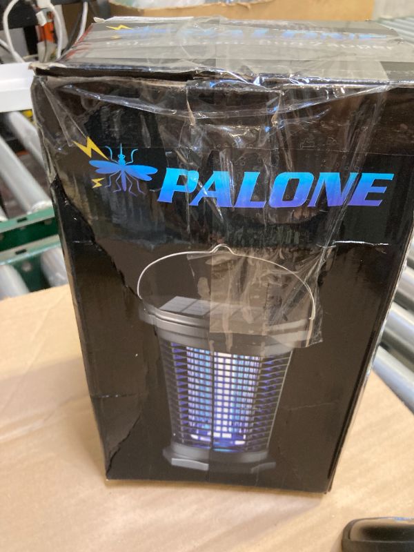 Photo 1 of PALONE Solar Bug Zapper for Outdoor & Indoor, USB Rechargeable Bug Zapper with 5.5W Solar Power, 4500V Mosquito Killer Lamp, Electric Fly Traps, Insect Zapper for Patio, Backyard, Garden, Camping
