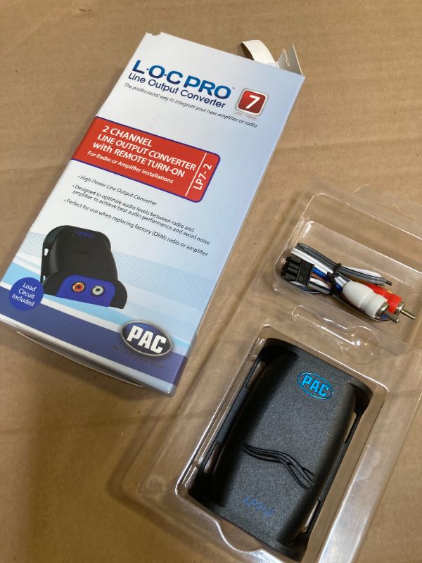 Photo 1 of PAC LP7-2 L.O.C. PRO Series 2-Channel Line Output Converter with Remote Turn On 4in. x 8in. x 1in.