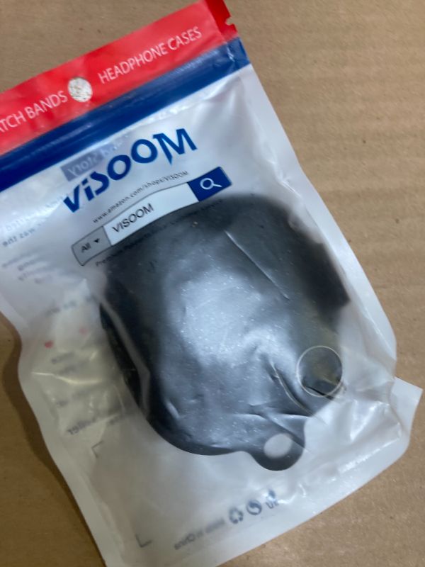 Photo 1 of VISOOM Soft Case for Beats Fit Pro 2021 - Silicone Protective Cover for Apple Beats Fit Pro Earbuds With Keychain, Shockproof (Black)