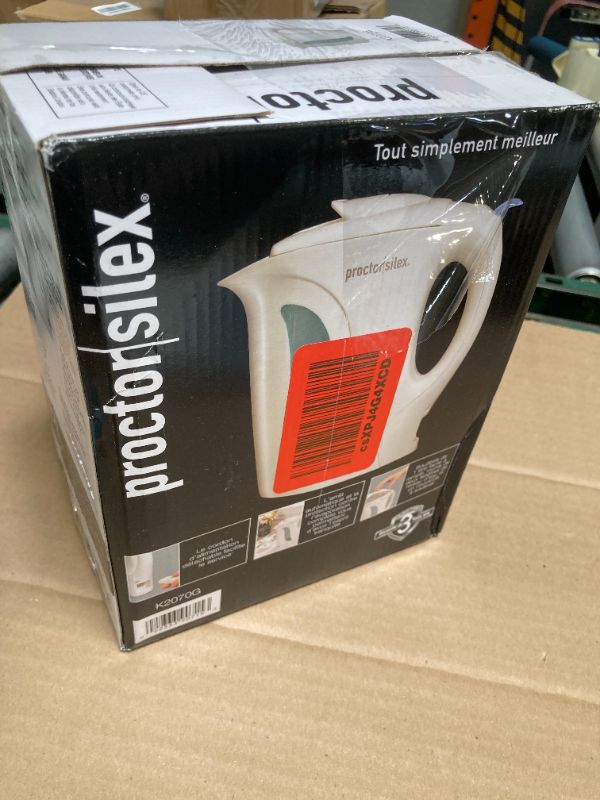 Photo 1 of Proctor Silex K2070 1-Quart Automatic Electric Kettle, White