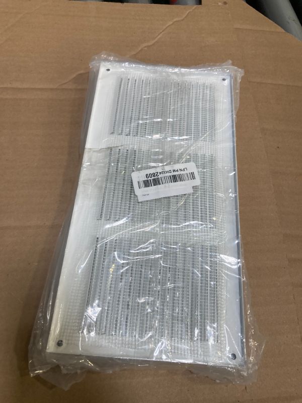 Photo 1 of Repa Market 5-Pack White Air Vent Cover 12" x 6" Inch (Outer Dimensions) - Steel Return Air Grilles - for Ceiling and Sidewall - HVAC - with Protection Screen (11.81" x 5.90" Inch)