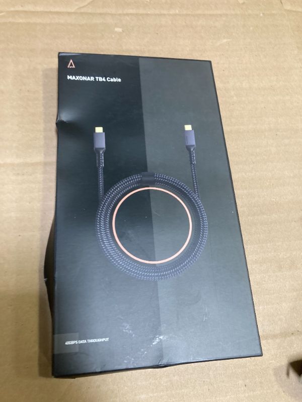 Photo 1 of Maxonar [2 Pack 3.3FT] Thunderbolt 4 Cable with 40Gbps Sync, 240W Charging, 8K/5K@60Hz Display for MacBook, SSD, iPhone 16/15, Docking, eGPU, Monitor