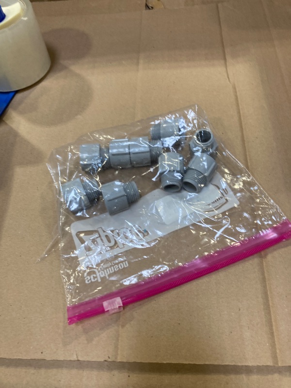 Photo 1 of HayEastdor 9 PCS 1/2 to 3/4 Inch Female Threaded PVC Reducing Pipe Fittings, Double Thread Coupling Pipe Adapter Connectors for Pipe Connecting HE046-1/2x3/4