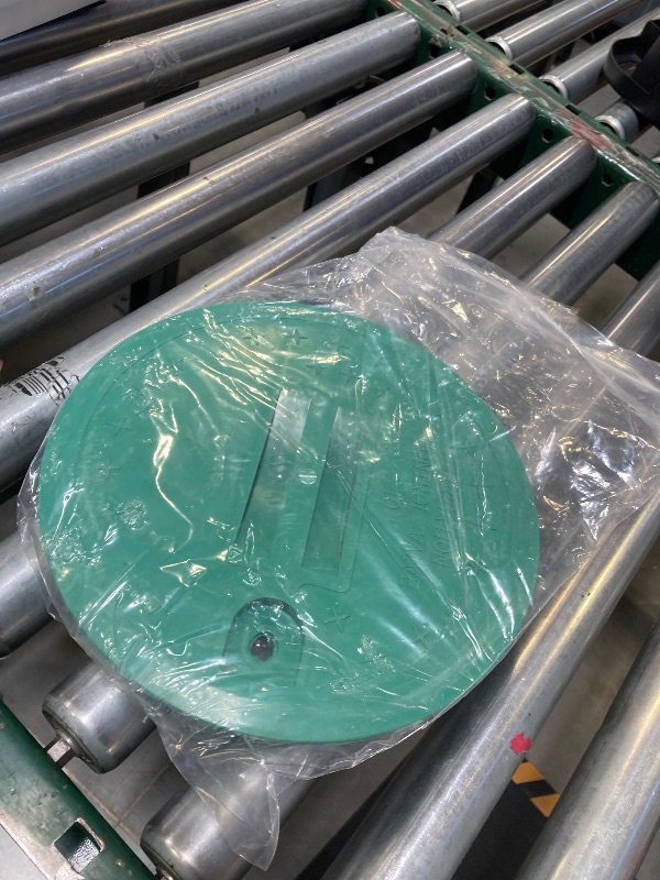 Photo 1 of 10 inch Valve Box Cover Lid Green Sprinkler Valve Box Lid Replacement for Sprinkler System Irrigation Circular Valve Box Lid