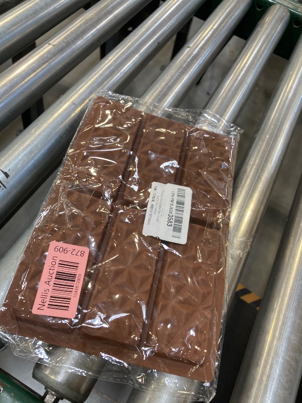 Photo 1 of Fimary 1 Pc Chocolate Bar Mold Deep Dubai Break Apart Candy Molds Thick Stuffed Silicone Molds for Filling Knafeh Pistachio Chocolate Bar and Wax Melts Large (Pyramid Shape)