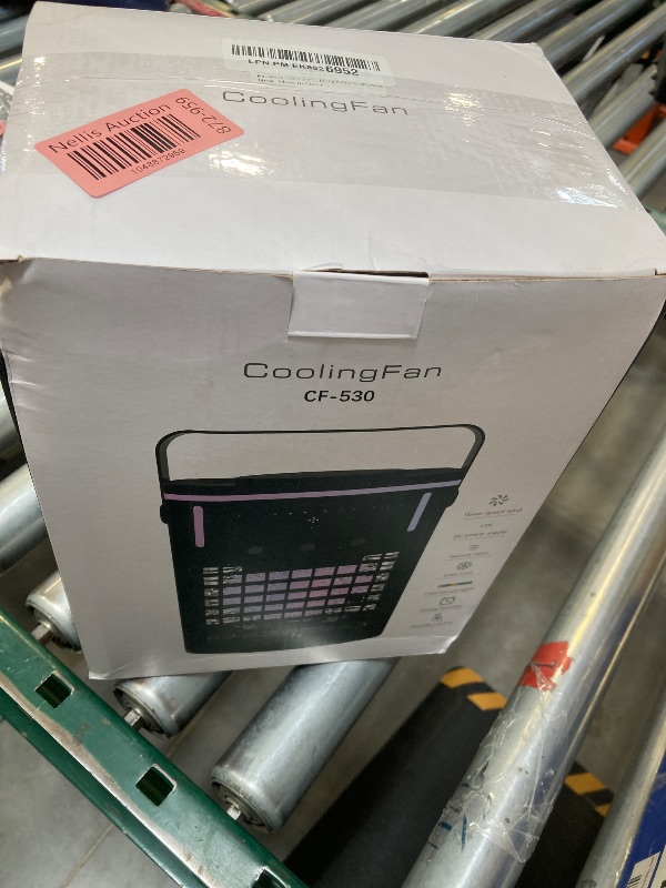 Photo 1 of Portable Air Conditioners, Mini Air Conditioner Portable with Remote, 3 Speeds & 3 Mist, 2-8H Timer & 7 Light Evaporative Air Cooler, Personal Cooling Air Conditioner Fan for Bedroom Office Desk