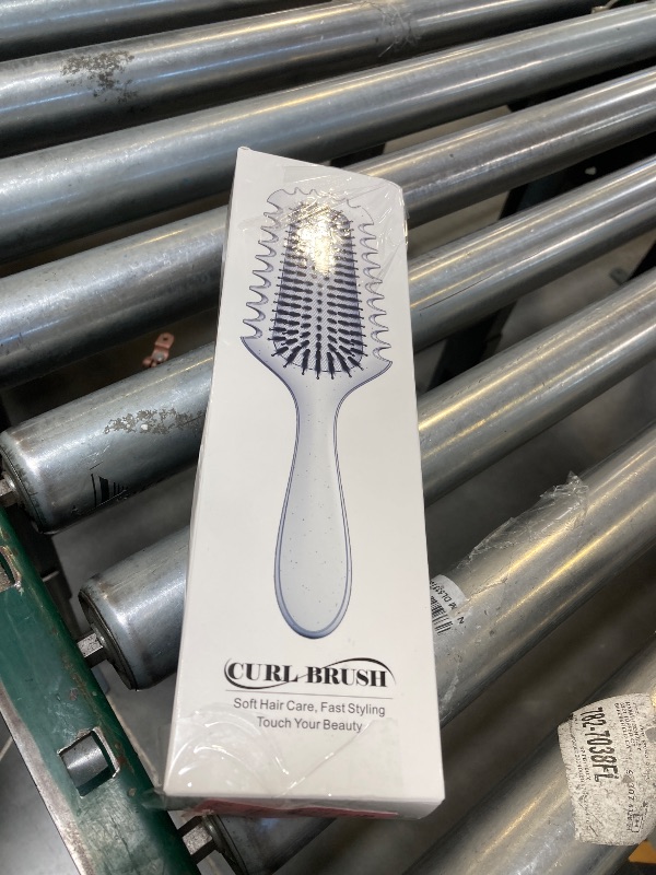 Photo 1 of Curl Defining Brush 2025 Upgrade Curl Hair Brush Gifts for Women and Men – Shape, Volume Brush and Detangle Curly Hair Styling with Reduced Pulling Pink