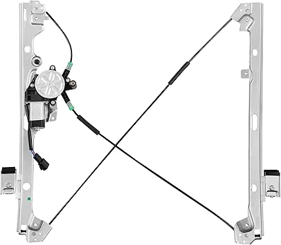 Photo 1 of Front Passenger Side Power Window Regulator with Motor (2 Pins) Fit for 2001-2006 Chevrolet Silverado 1500 3500, Avalanche Suburban GMC Sierra 1500 2500 3500 Yukon XL Cadillac Escalade, 741-645