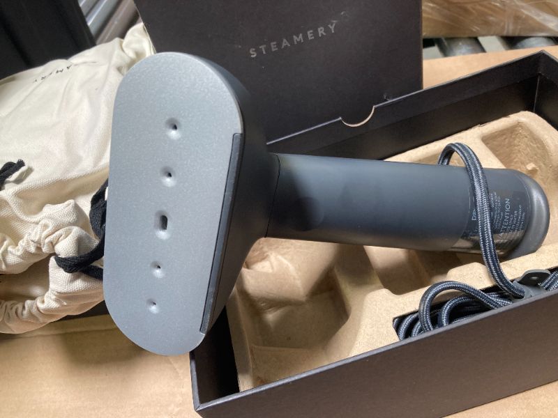 Photo 1 of Steamery Handheld Clothes Steamer Cirrus 3, 1200W, US Plug, Heated Ironing Plate, Fast Heat Up, Garment Wrinkle Remover, Black