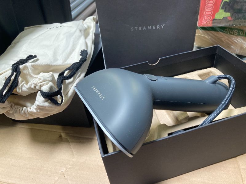 Photo 1 of Steamery Handheld Clothes Steamer Cirrus 3, 1200W, US Plug, Heated Ironing Plate, Fast Heat Up, Garment Wrinkle Remover, Black