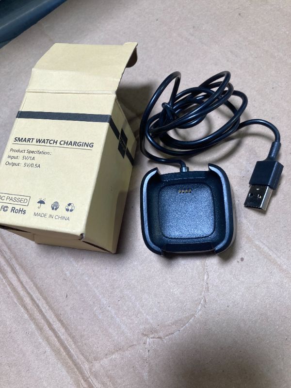 Photo 1 of Emilydeals Charger for Fitbit Versa 2, Replacement Charging Cable Cord Dock Cradle for Fitbit Versa 2 Smart Watch [1m/3.3ft]
