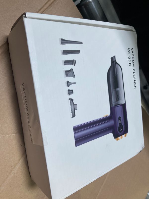 Photo 1 of Handheld Vacuum Cordless, 15KPA Strong BLOW Hand Held Car Vacuum Cleaner with 7 Nozzles & Washable Filter, Portable Mini Car Vacuums with LED Light & Digital Display for Home Pet Office
