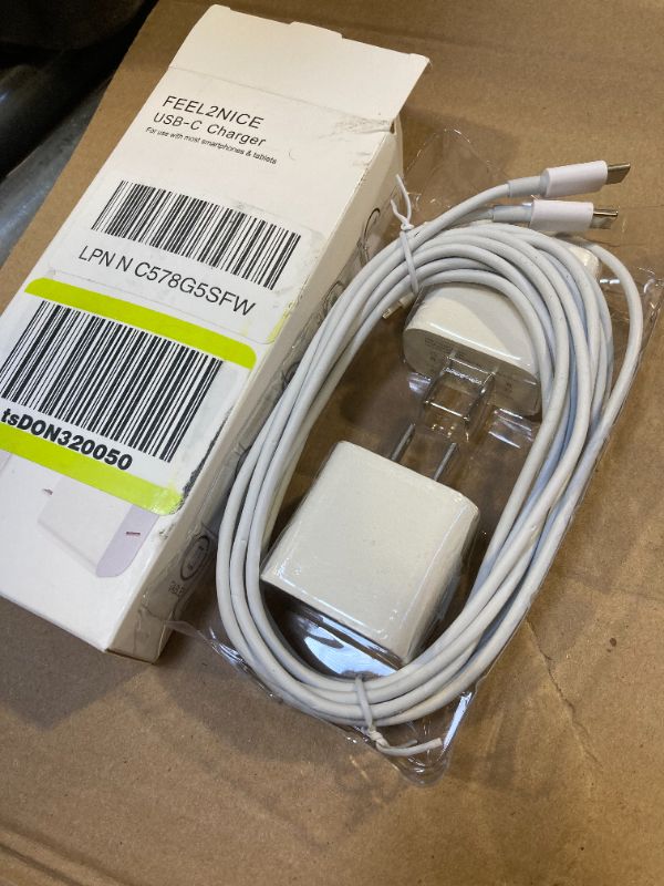 Photo 1 of iPhone Charger Fast Charging 2 Pack Type C Wall Charger Block with 2 Pack [6FT&10FT] Long USB C to Lightning Cable for iPhone 14/13/12/12 Pro Max/11/Xs Max/XR/X,AirPods Pro
