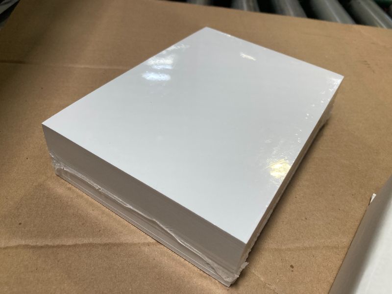 Photo 1 of Hamilco White Cardstock Thick Paper - 5 x 7" Blank Heavy Weight 120 lb Cover Card Stock - 100 Pack
