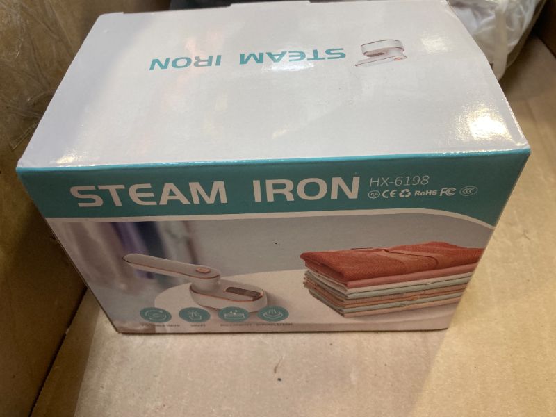 Photo 1 of Travel Steamer Iron for Clothes Mini - Portable Ironing Machine Travel Small Size Portable Steam Travel College Dorm Home Essentials Steamer for Clothes (Blue)