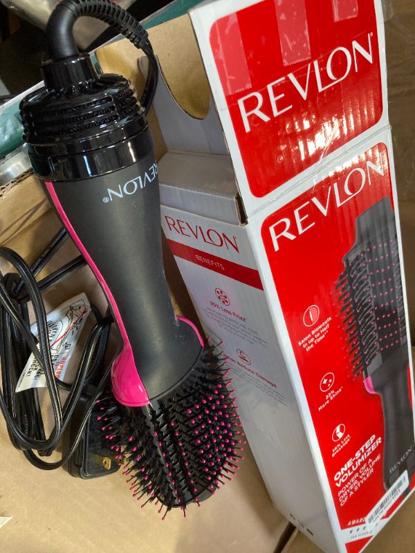Photo 1 of REVLON One-Step Volumizer Hair Dryer and Styler with Improved Motor – Easy Salon-Style Blowouts – Less Frizz, More Shine, and Reduced Heat Damage, for all Hair Types and Lengths (Black)