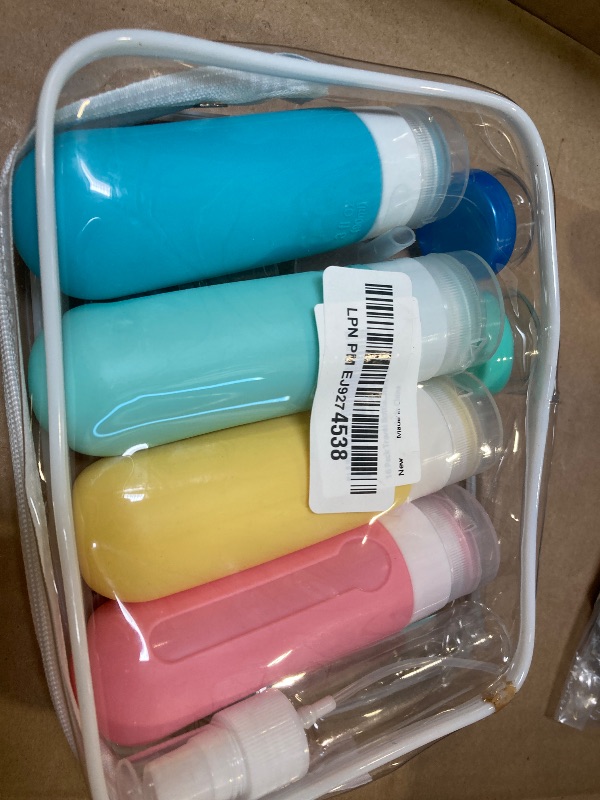 Photo 1 of 16pack Travel Bottles for Toiletries, TSA Approved LeakProof Squeezable Silicone Toiletry Containers for Shampoo, Conditioner, 3oz Portable Refillable Traveling Size Liquid Containers (16Pcs/Colorful)