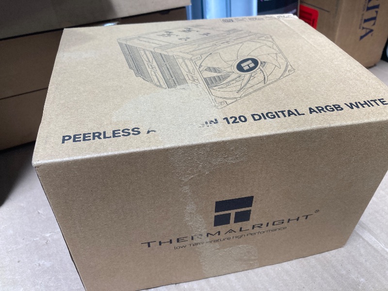 Photo 1 of Thermalright Peerless Assassin 120 Digital ARGB White CPU Air Cooler, Digital Screen Top Cover,6 Heatpipes Computer CPU Cooler, for AM4/AM5,Intel LGA1700/1851/1150/1151/1200, PC Cooler-White ARGB