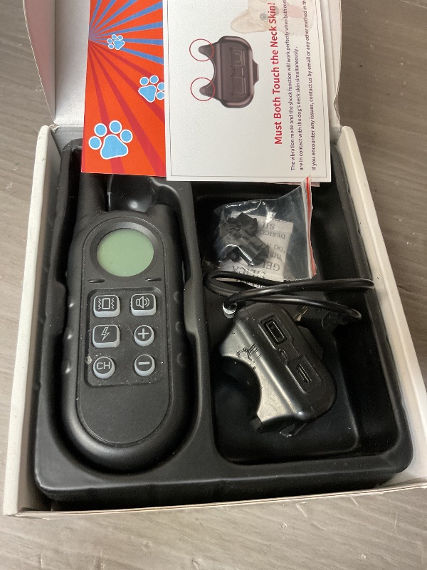 Photo 1 of Tiniest Dog Shock Collar, Lightest Dog Training Collar with Remote for Small Dogs 5-15lbs & Medium Large Dogs/Puppies, Waterproof, Rechargeable, 1300ft Range (Black&Ultra Tiny)