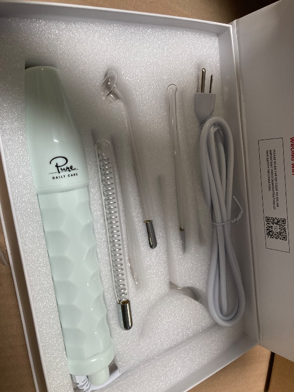 Photo 1 of NuDerma Clinical Skin Therapy Wand - Portable Skin Therapy Machine w 6 Fusion Neon + Argon Wands – Anti Aging - Clarifying - Skin Tightening & Radiance - Wrinkle Reducing