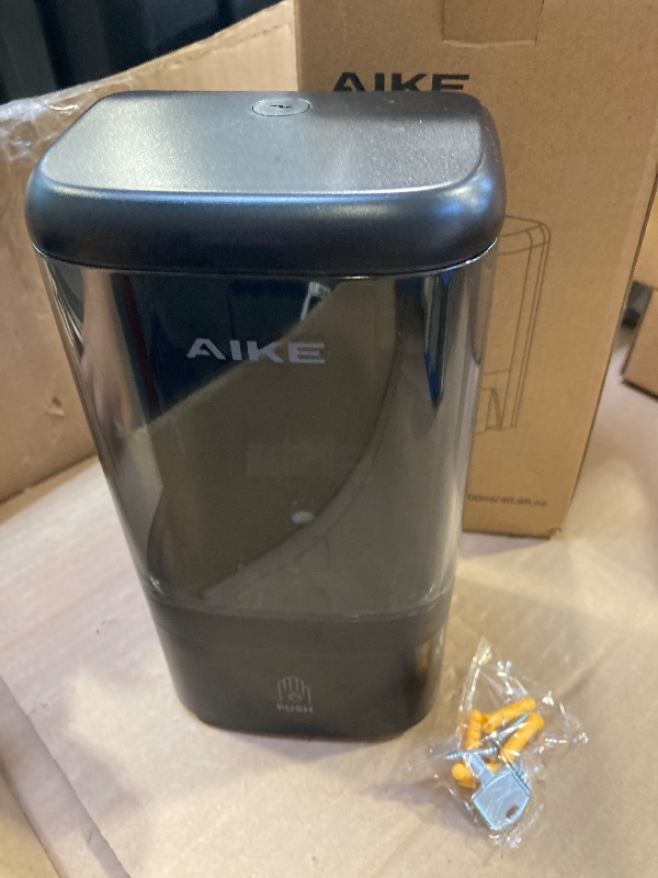 Photo 1 of AIKE Wall Mount Foaming Soap Dispenser for Commercial Bathrooms,Offices,Restaurants 40 oz Large Capacity AK1007F,Black(Specialized foaming soap only)