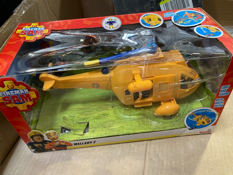 Photo 1 of Simba 109252576038 Fireman Pilot Sam Helicopter Wallaby II with Figurine, RED, 38x18x20
