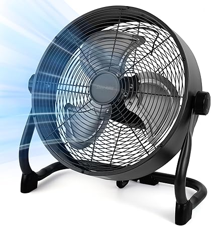 Photo 1 of 15" Rechargable Battery Operated Fan for Camping,12 Speeds Cordless Floor Fan?Rechargeable Portable Fan for Travel Indoor Outdoor, 12000mAh, 360°Manual Tilt
