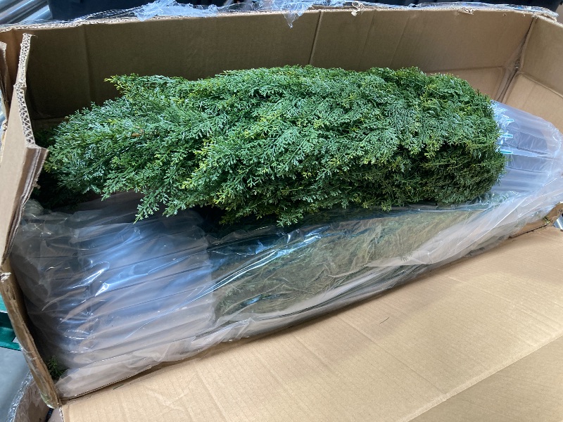 Photo 1 of 3ft Artificial Topiary Trees Artificial Cedar Trees UV Resistant Bushes Potted Set of 2 Faux Shrubs for Outdoor Indoor Front Porch Garden
