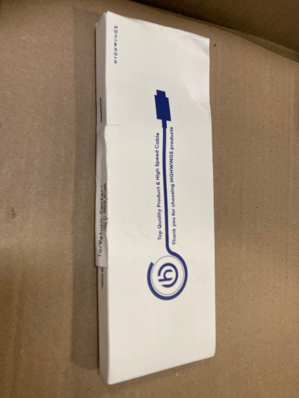 Photo 1 of Highwings 4K DisplayPort to HDMI, 6.6ft Uni-Directional DP (Source) to HDMI (Display) 1.4 Cable, 4K@30Hz, 2K@60Hz, 1080P Full HD, Braided Cord for Dell, NVIDIA, AMD, Monitor, Projector (Grey)