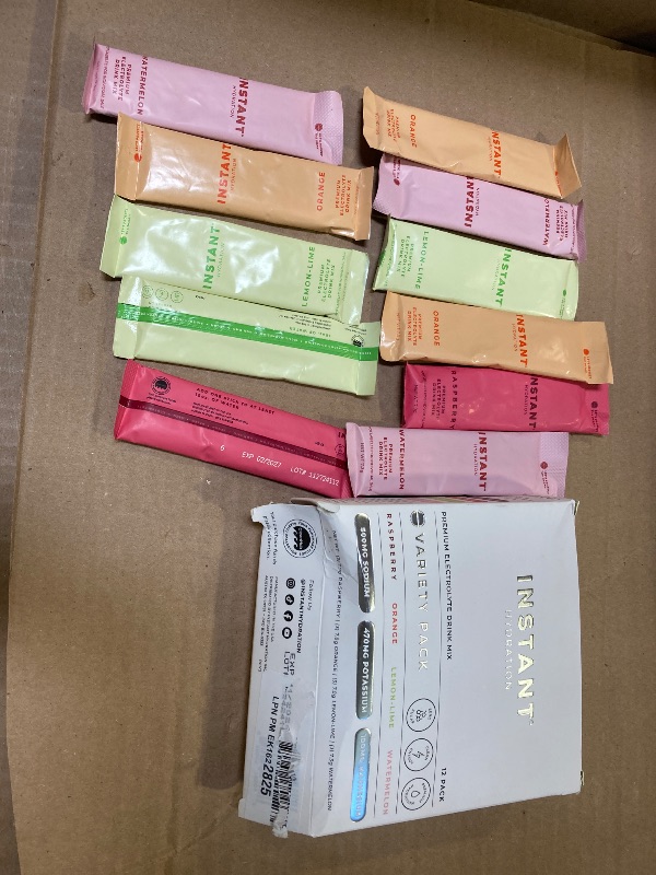 Photo 1 of  12pcs---exp date 11/2027---Instant Hydration Electrolytes Powder Packets - Variety Pack - Zero Sugar - Keto, Vegan, Gluten-Free, Non-GMO - Boost Recovery, Brain Function, Muscle & Tissue Health - 