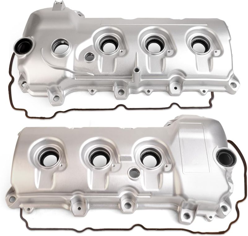 Photo 1 of Aluminum Engine Valve Cover Compatible with Ford Flex Edge Fusion Taurus Lincoln MKS MKT MKX MKZ 2007-2012 3.5L V6