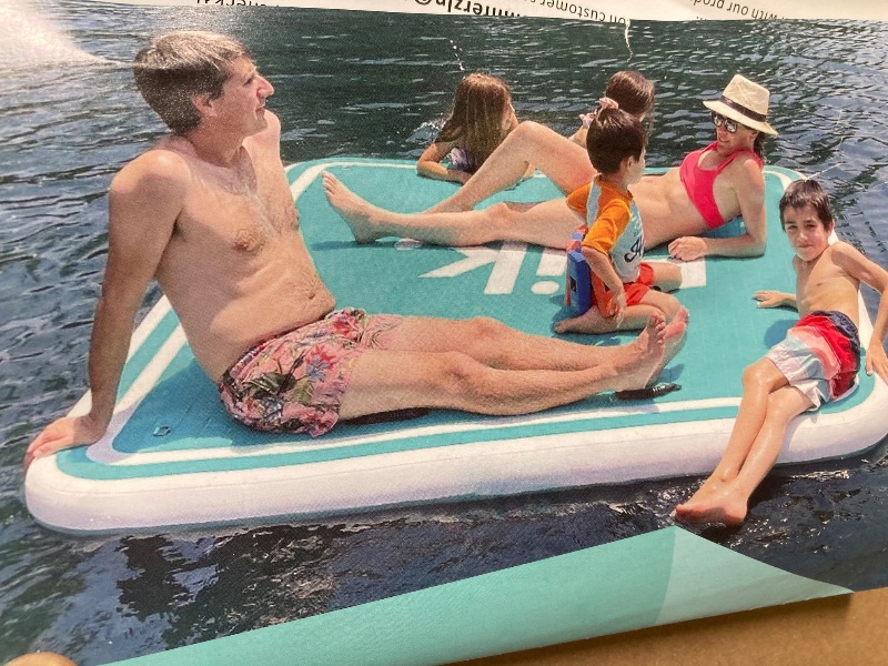 Photo 1 of  Inflatable Floating Docks Platform with Air Pump,  