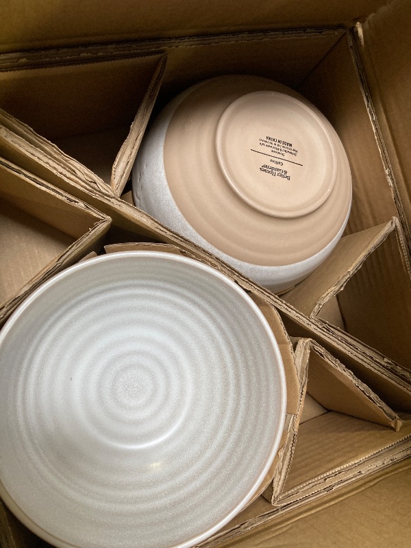 Photo 1 of Better Homes & Gardens Collins Cream Stoneware 12-Piece Dinnerware Set
