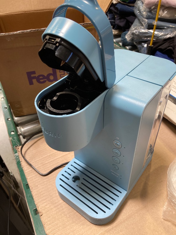 Photo 1 of Keurig K-Express Essentials Single Serve K-Cup Pod Coffee Maker in Sky Blue