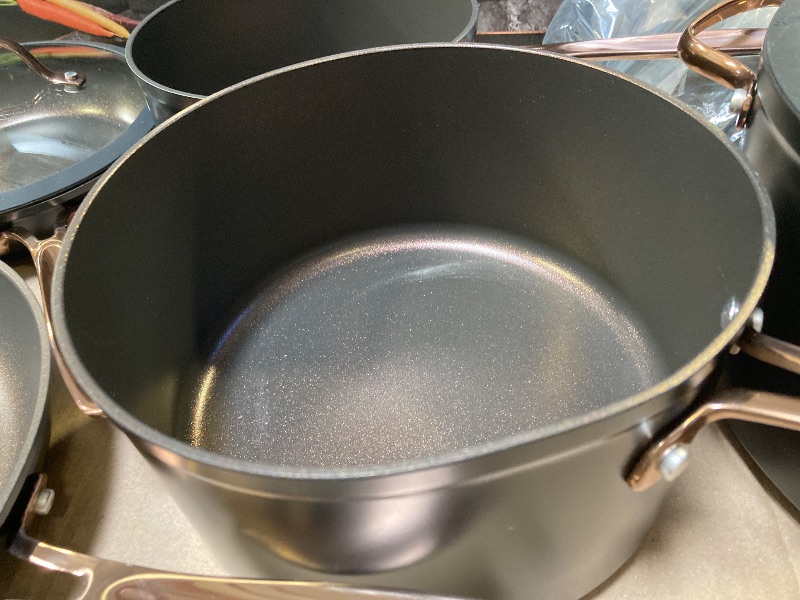 Photo 1 of Thyme & Table Non-Stick 12-Piece Signature Cookware Set - Rose Gold