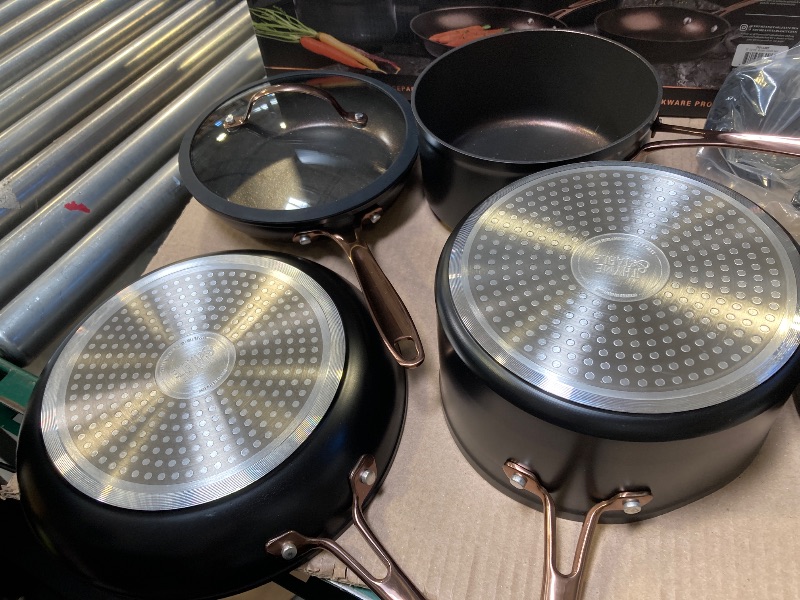 Photo 1 of Thyme & Table Non-Stick 12-Piece Signature Cookware Set - Rose Gold